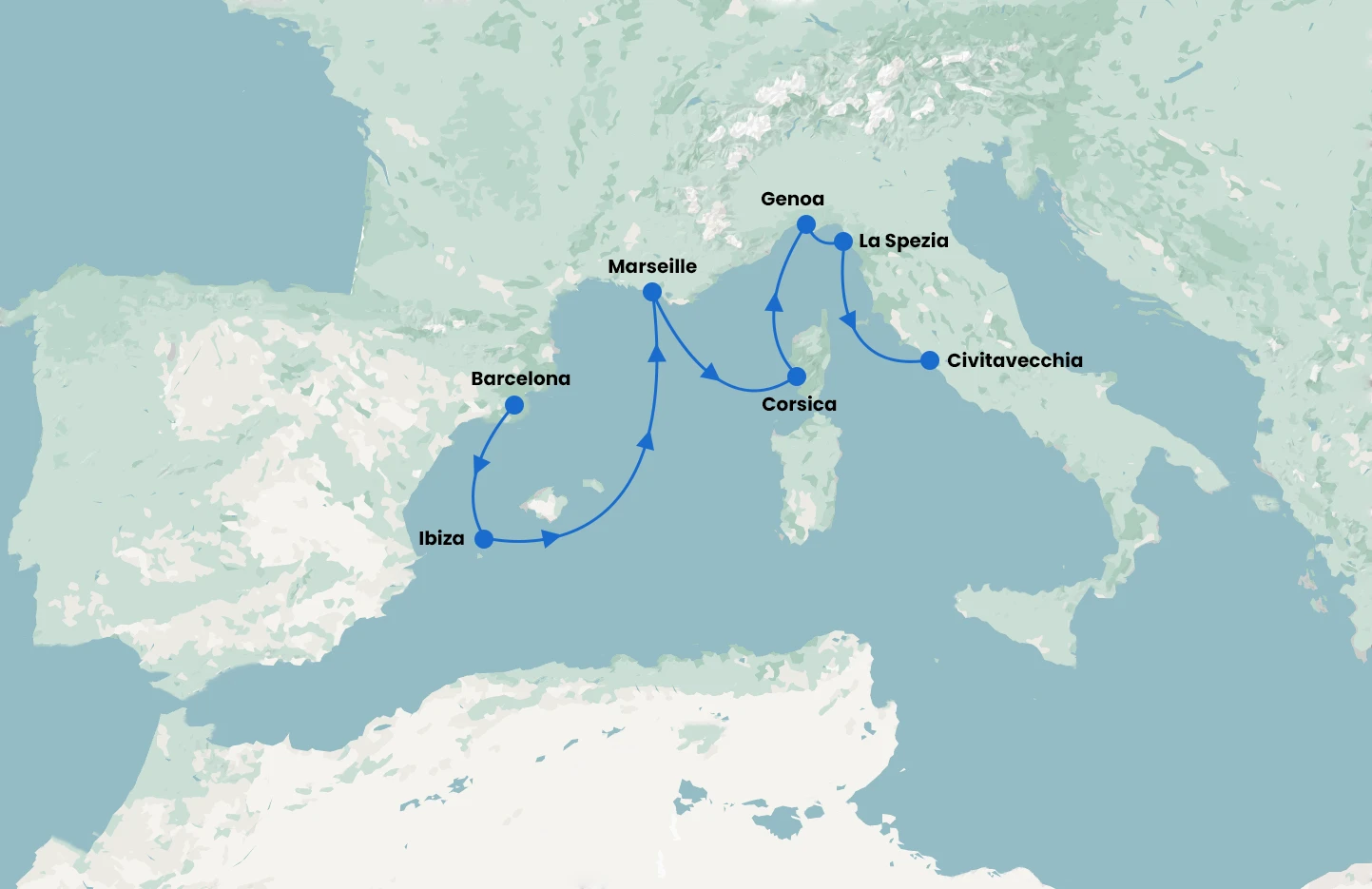 Med Explorer - Barcelona to Rome - with Sun Princess